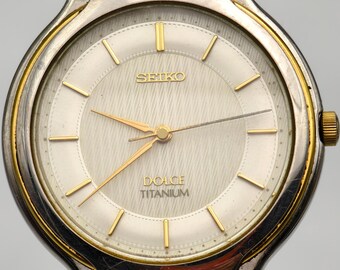 Seiko セイコー Dolce 7320-6090 シルバーゴールド Yahoo!オークション -「seiko 7320」の落札相場・落札価格