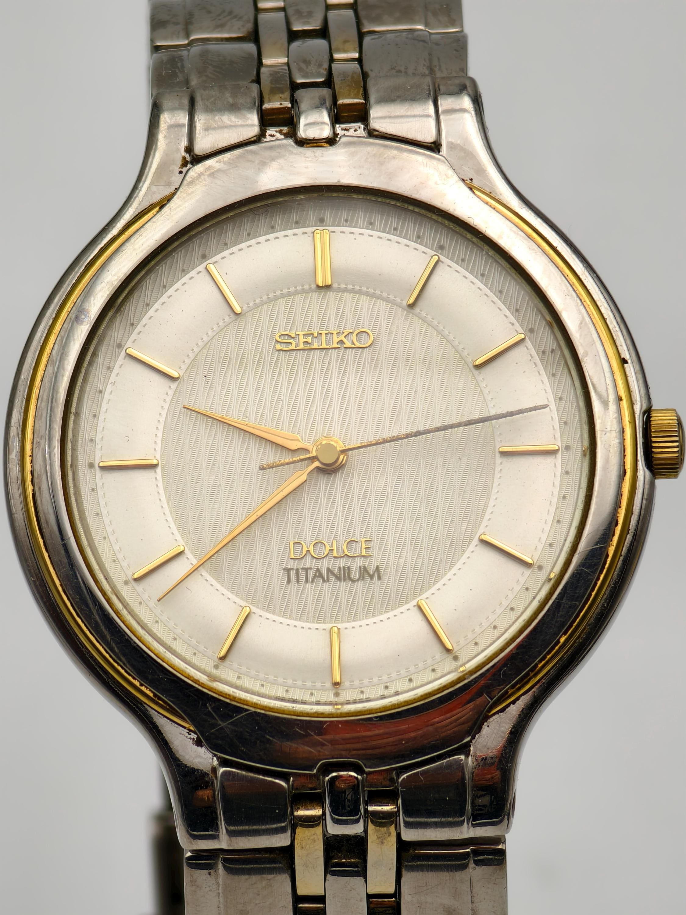 Seiko セイコー Dolce 7320-6090 シルバーゴールド Seiko セイコー Dolce 7320-6090 シルバーゴールド Seiko