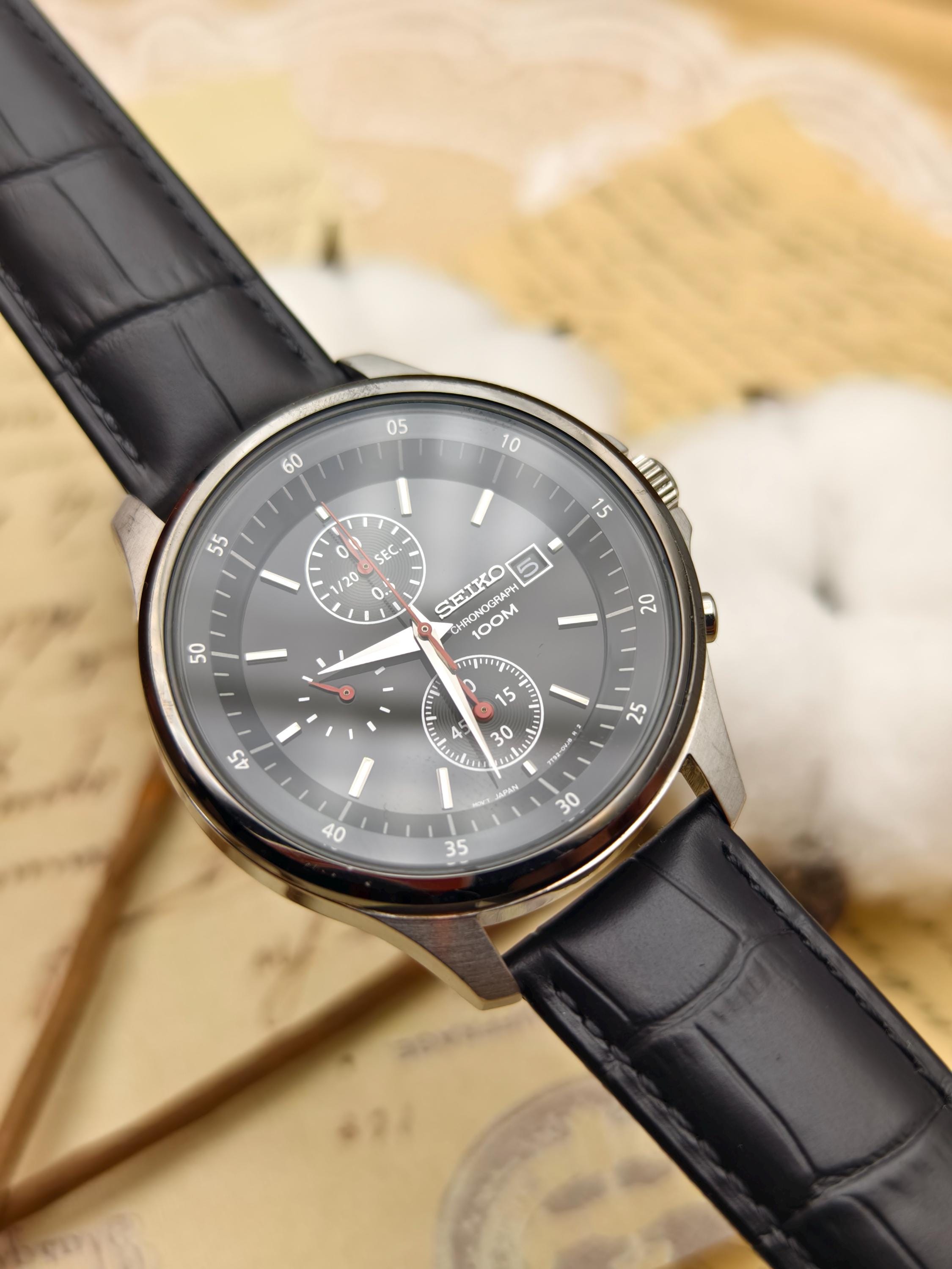 Seiko Chronograph 100 M - Etsy