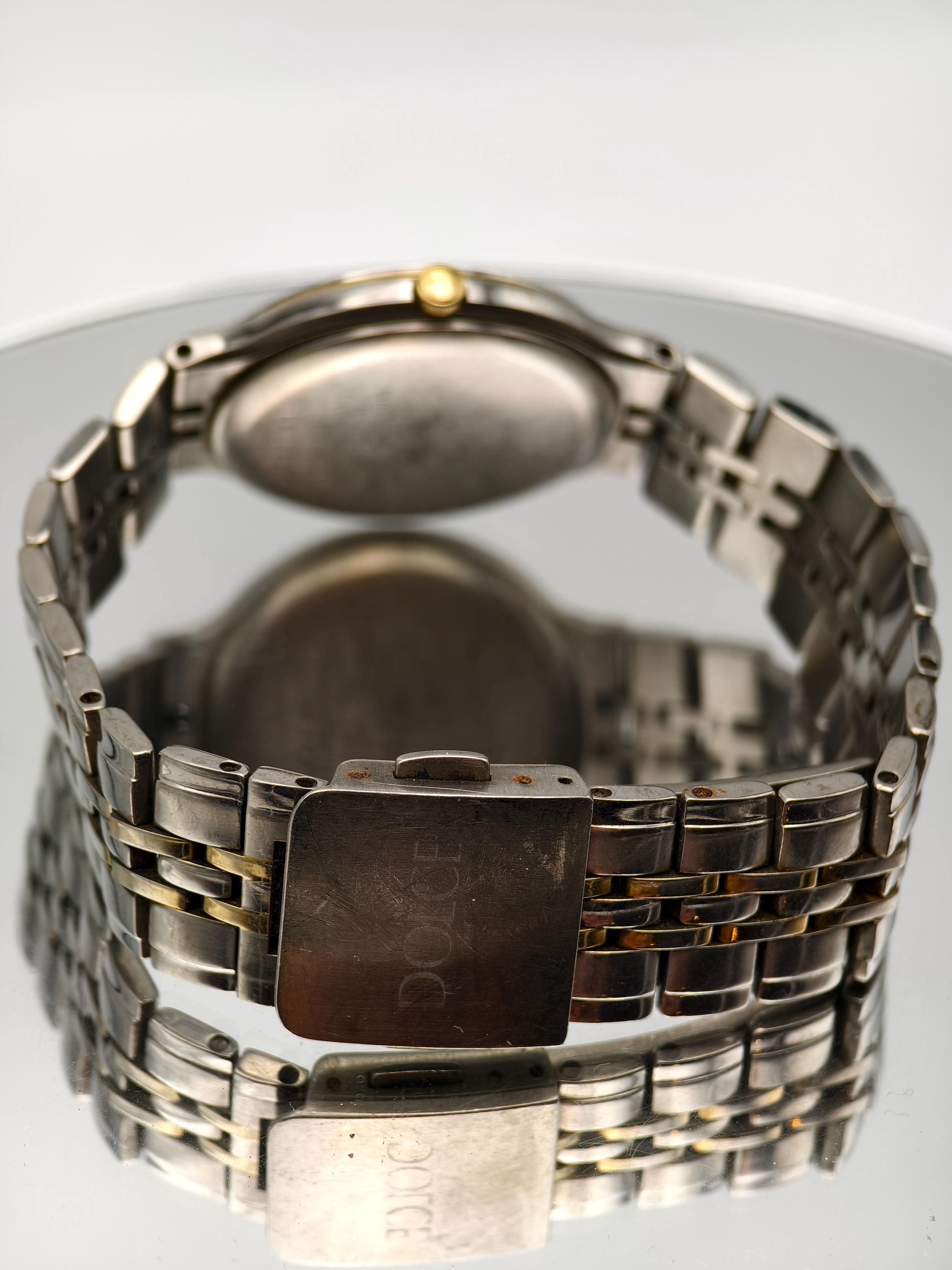 Vintage Seiko Dolce Ladies Quartz Titanium Watch 30mm Silver Gold