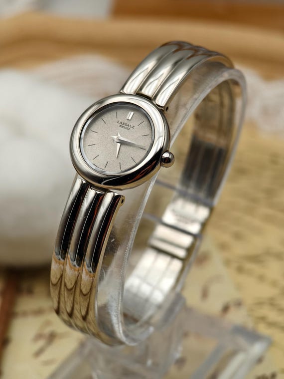 美品】LASSALE QUARTZ SEIKOブレスレット レディース 腕時計 SEIKO