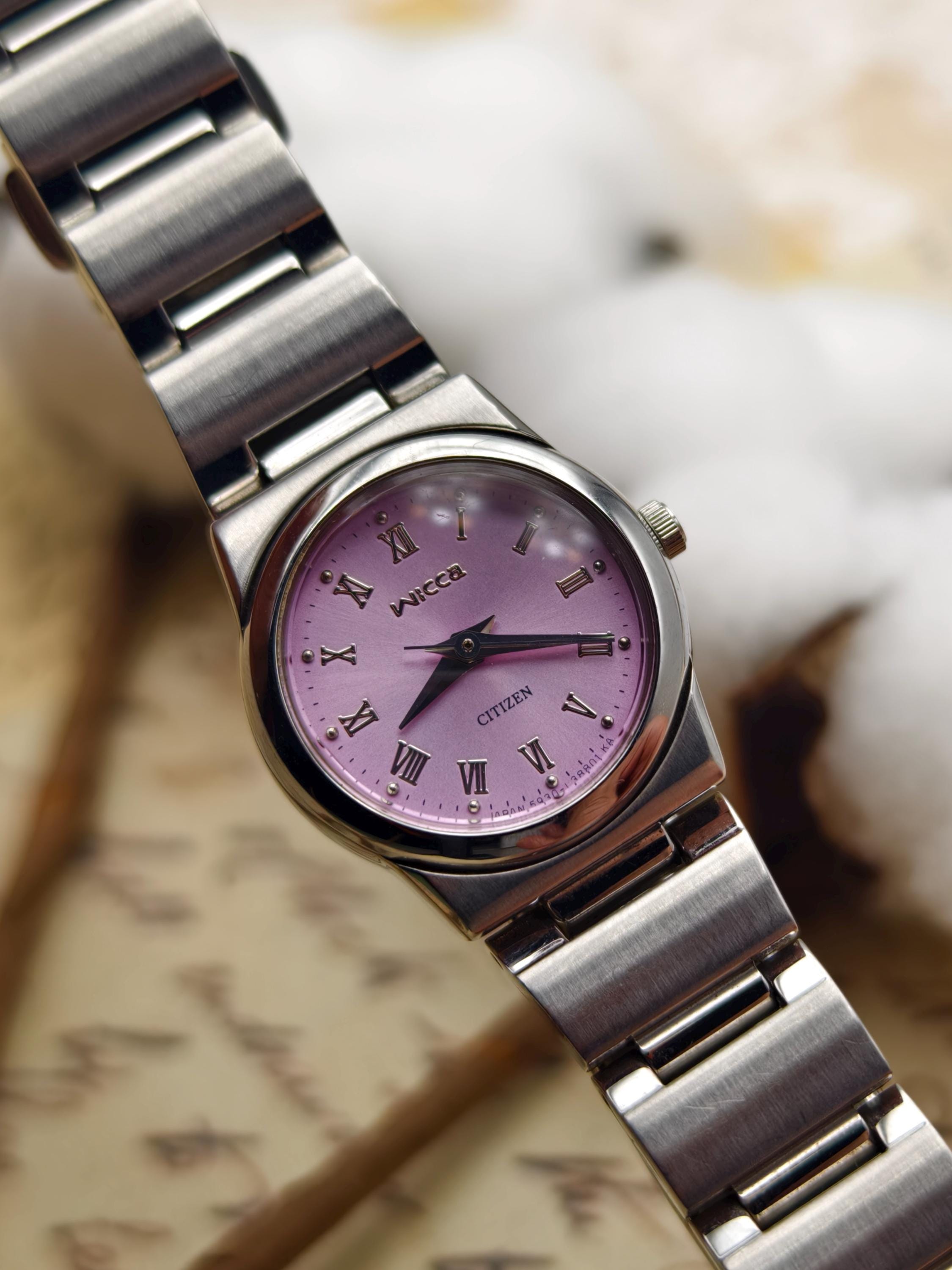 Vintage Citizen Wicca Ladies Quartz Stainless Steel Watch 21mm