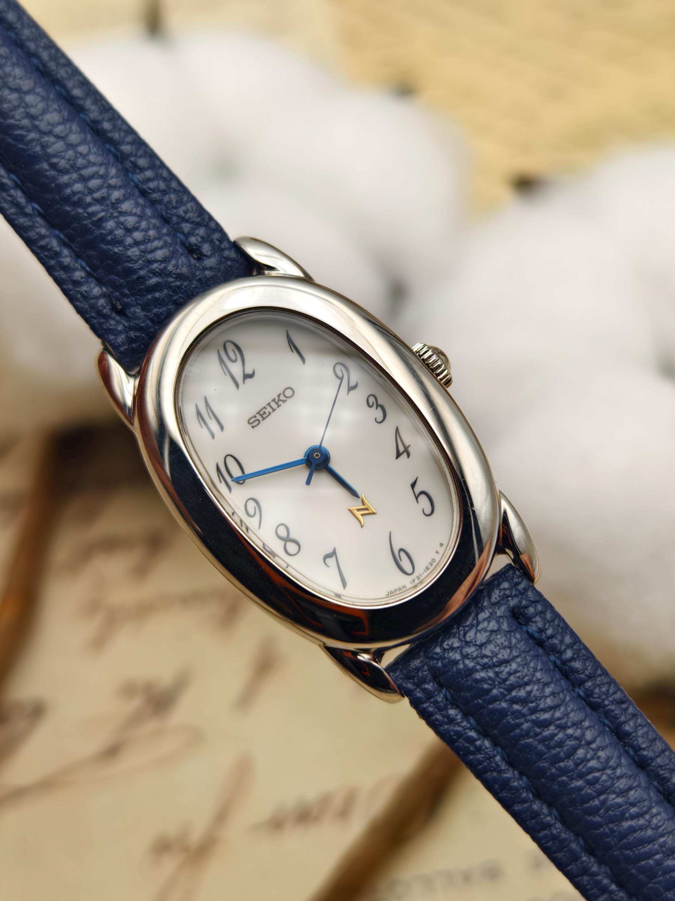Seiko Watch Women Blue Dial - Etsy