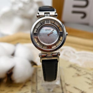Vintage 2000s Citizen Ladies Eco-Drive Solar Powered Watch Mother of Pearl Dial 28mm