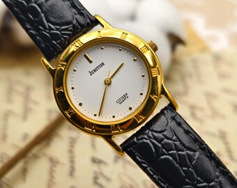 Vintage Citizen 1012-K13131 CKK With Gold Tone Case Roman  display picture 1