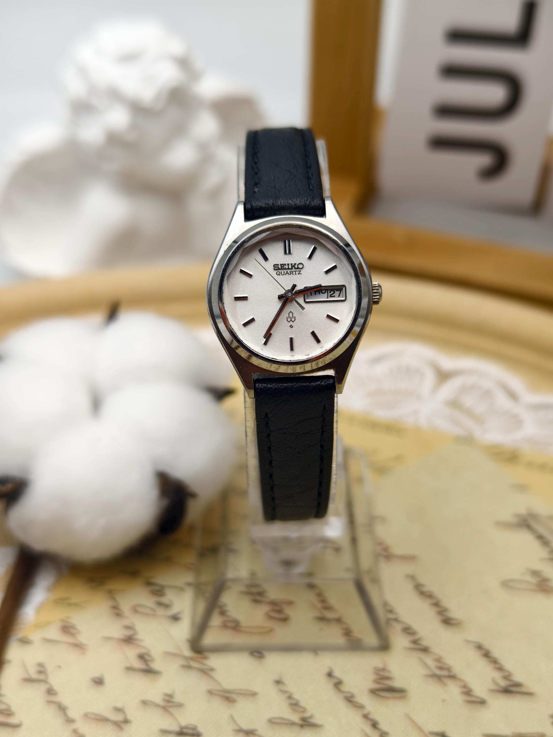 1980年代のヴィンテージ セイコー レディース クォーツ ステンレス