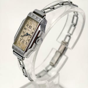 Vintage 1930s Reli Ladies Mechanical Watch Art Deco Silver 
