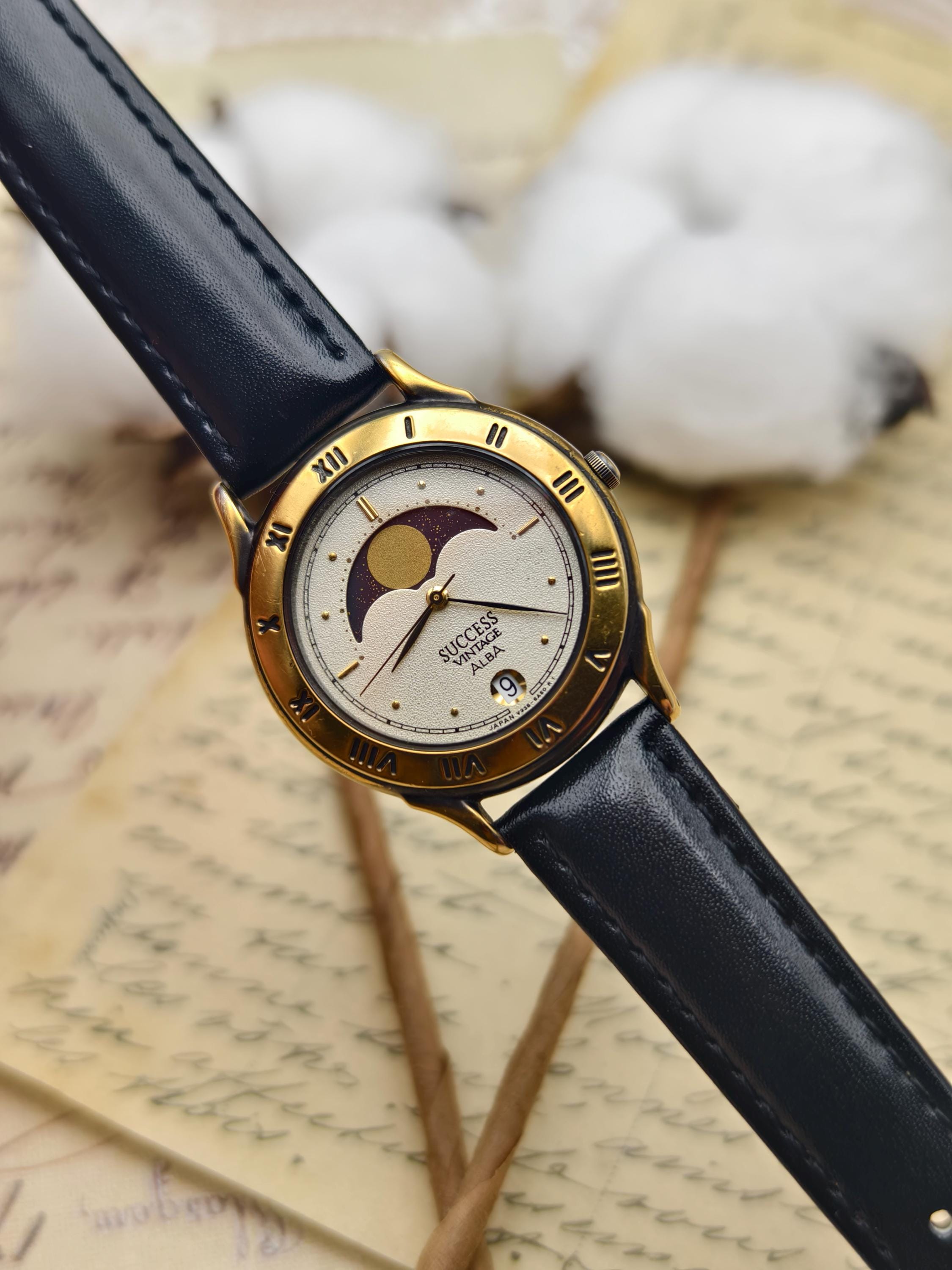Seiko Quartz Moon Phase - Etsy