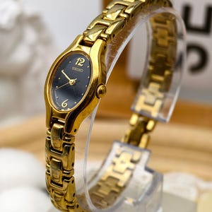 SEIKO　セイコー　ゴールド　クォーツ腕時計　レディース　ブレスレット SEIKO レディース 腕時計 1E20-5760 ゴールド ブレスレット