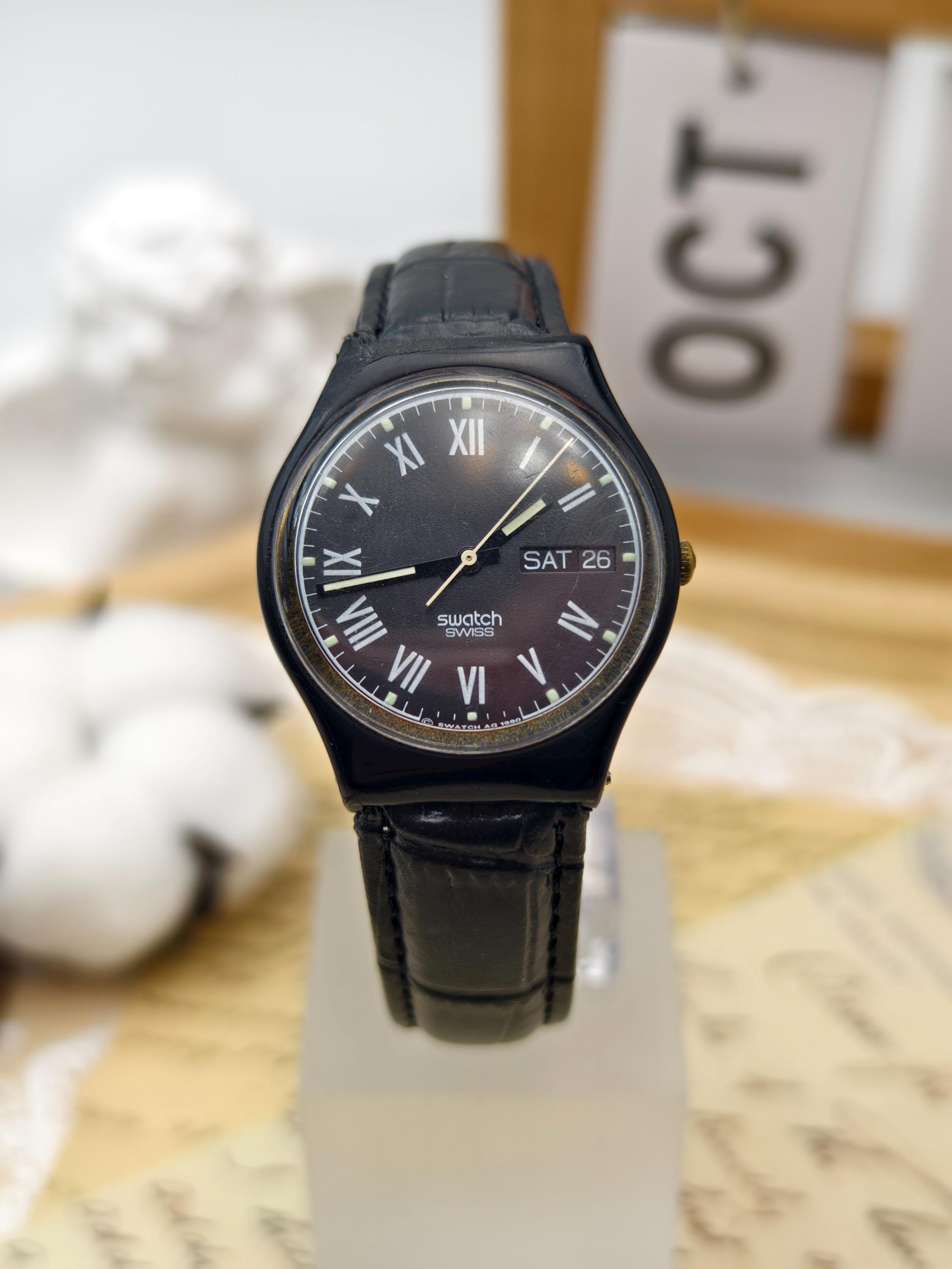 Swatch Classic Roman Dial Watch – 33.7mm Case – Day-date  display picture 3