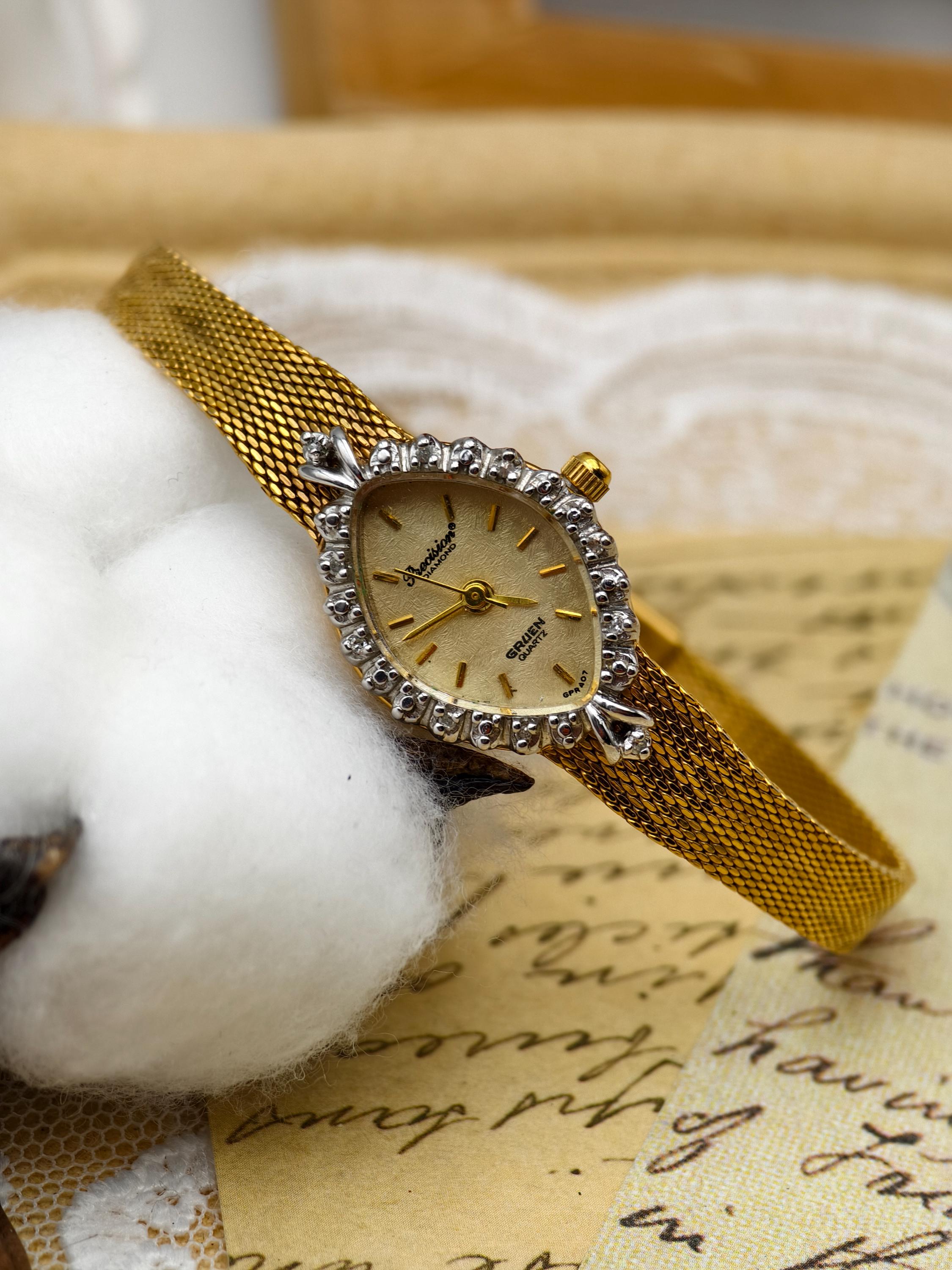 Gruen Watch And Bracelet Set Vintage Gruen Ladies Watch  display picture 2