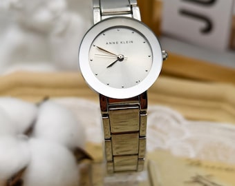 Anne Klein Womens Silver Tone Quartz Dress Watch Roman Numerals Untested Battery Amazon.com: Anne Klein Women Japanese Quartz Dress Watch  main image 4