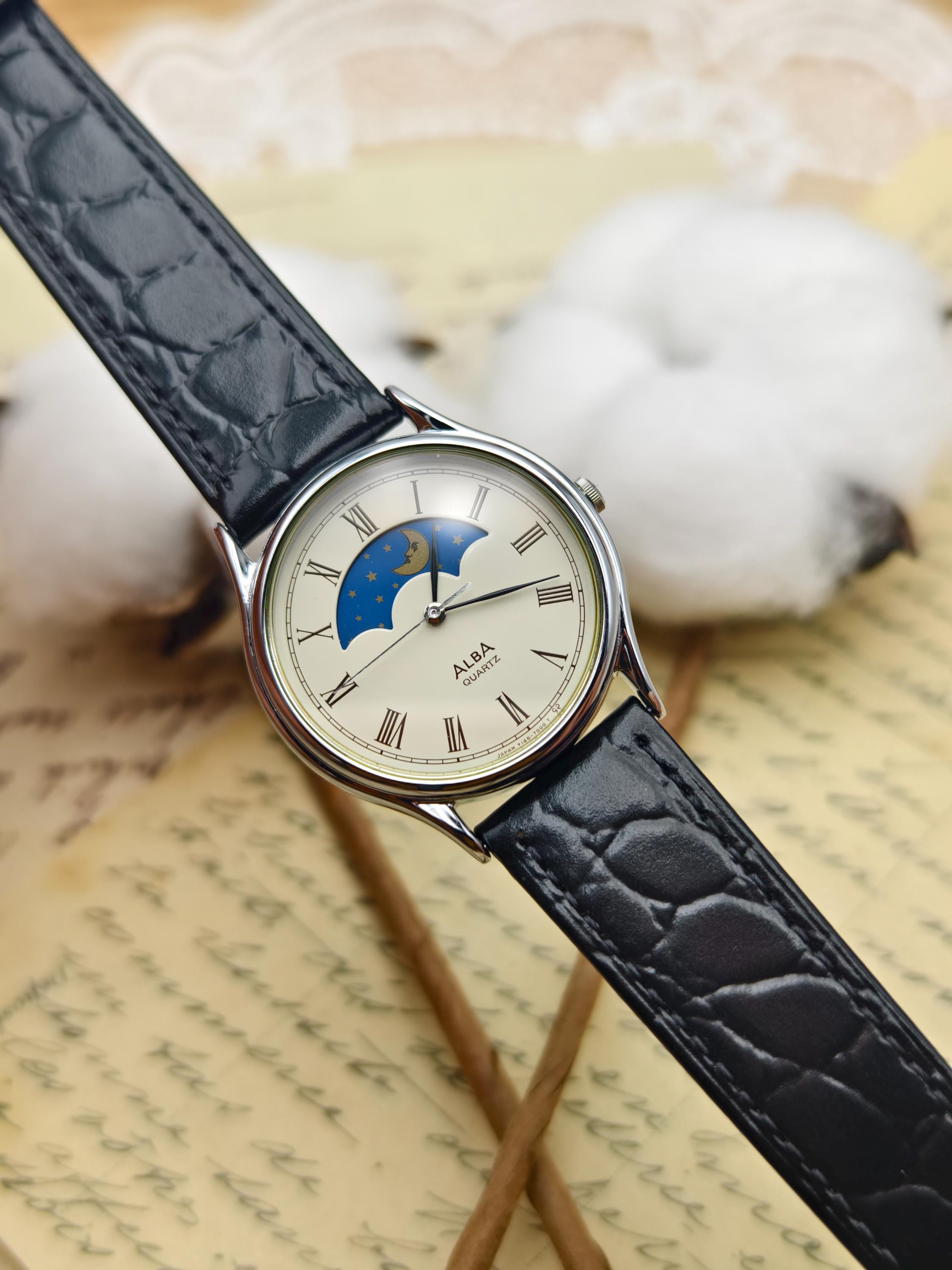 Seiko Quartz Moon Phase - Etsy