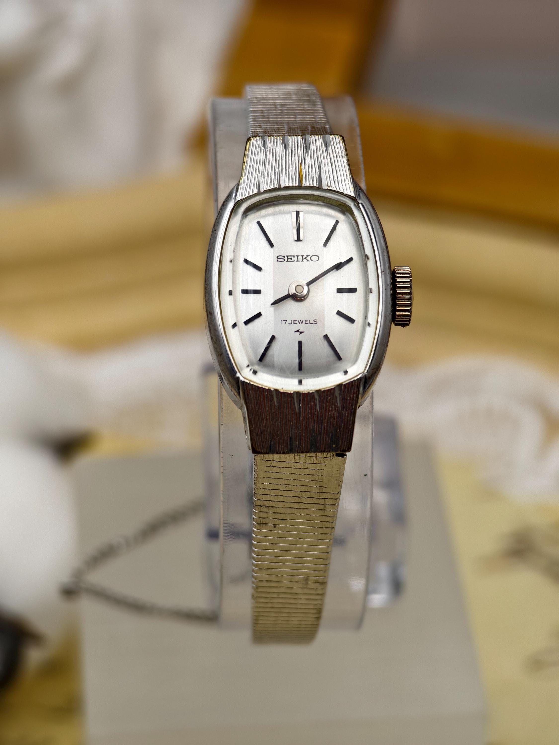 1970年代のヴィンテージ セイコー レディース 機械式腕時計 17石