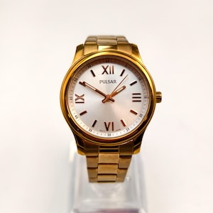 PULSAR 腕時計 Pulsar by Seiko Quartz Vintage 1990s Jubilee Gold Plated