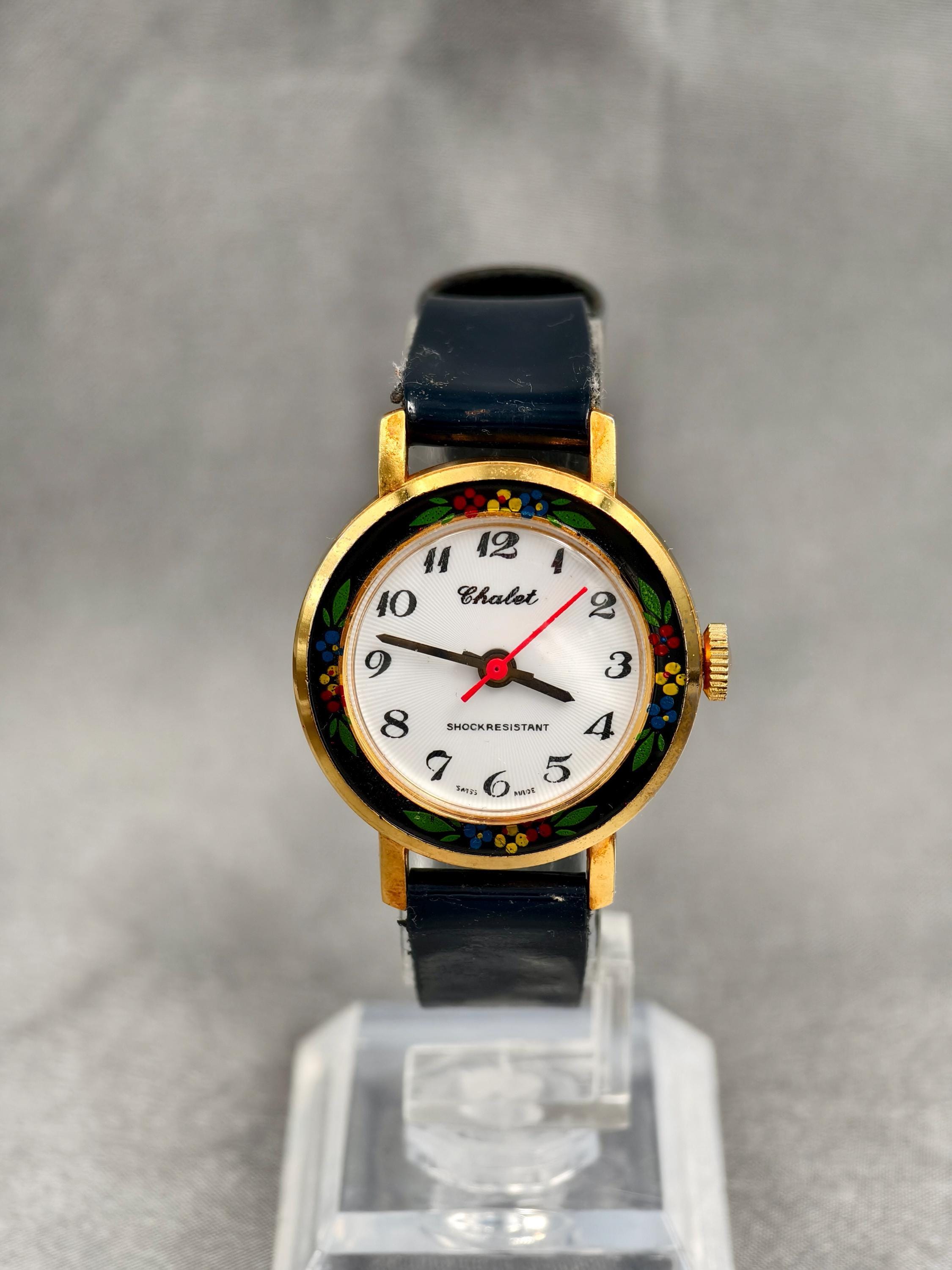 Chalet lady Quartz watch , Swiss made. Vintage Chalet Watch - Etsy main image 2
