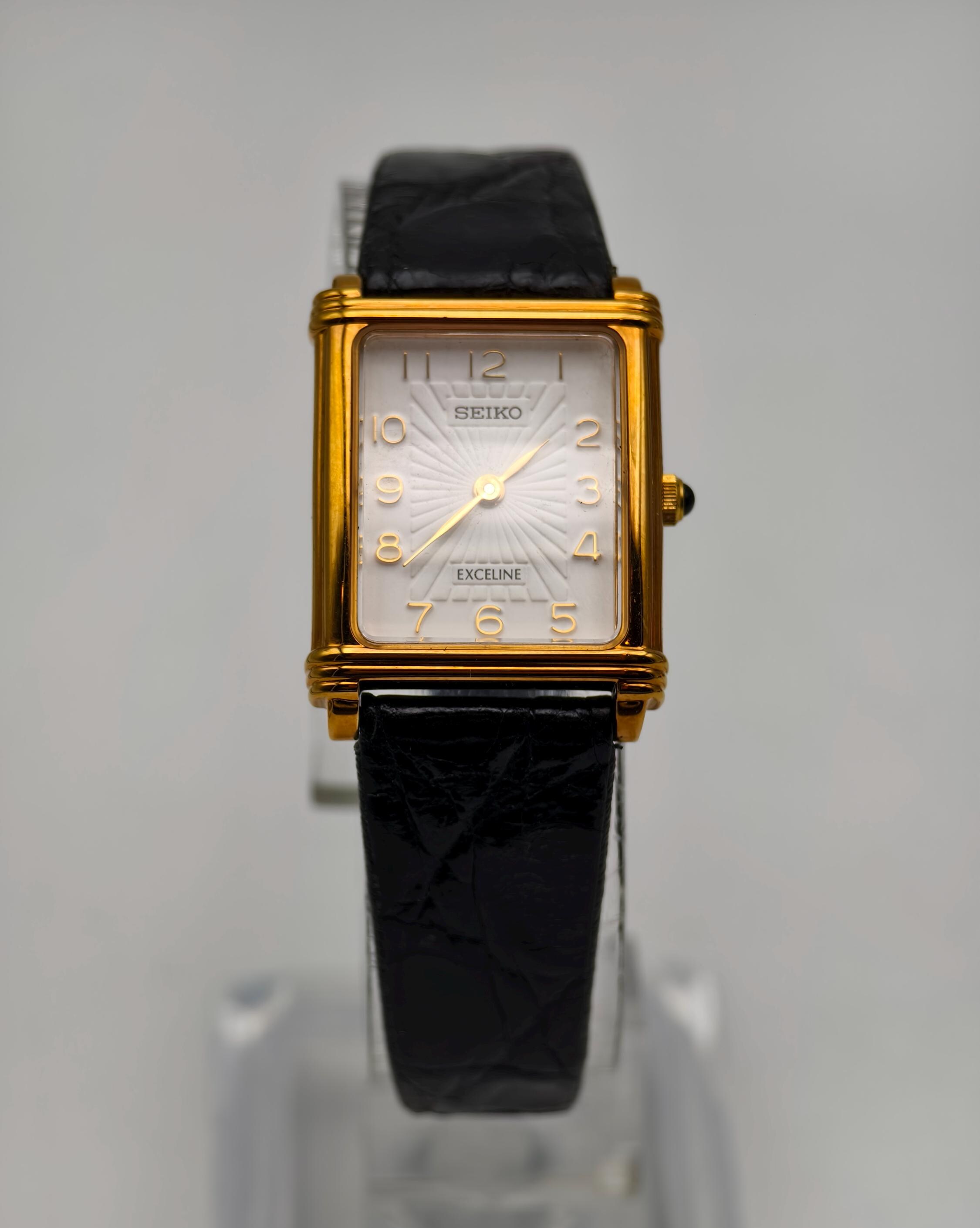 Seiko Exceline Seiko 10k Gold Watch SEIKO 8420-5410 EXCELINE 金
