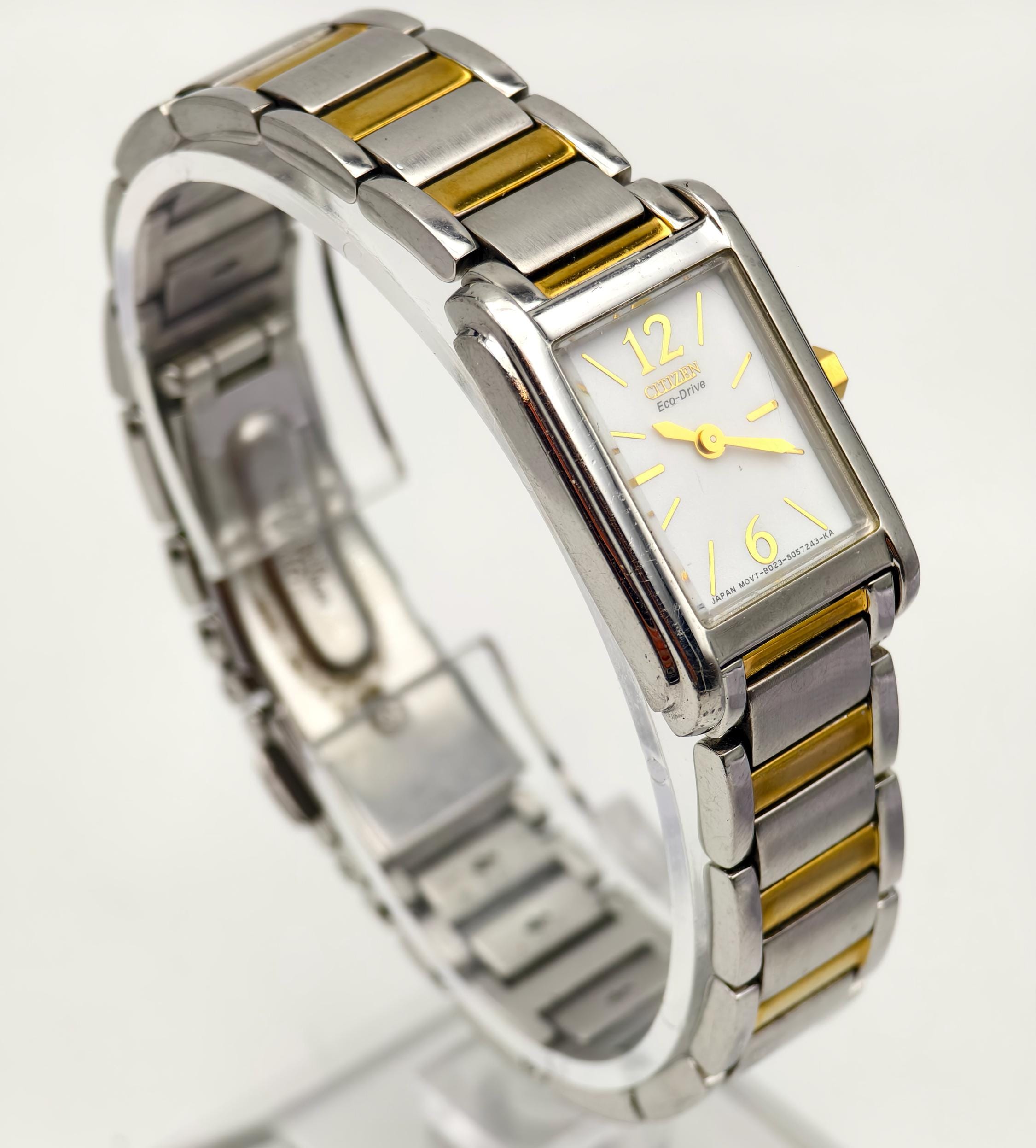 Orologio da donna Citizen bicolore Eco-Drive a energia solare