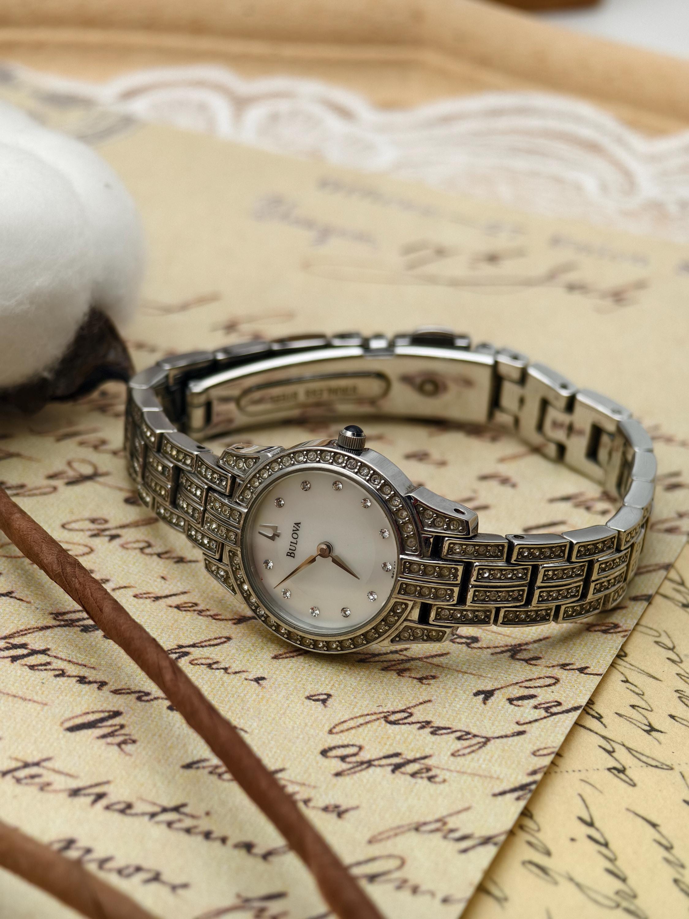 Bulova Ladies Vintage Watch w/ Crystals Women main image 2