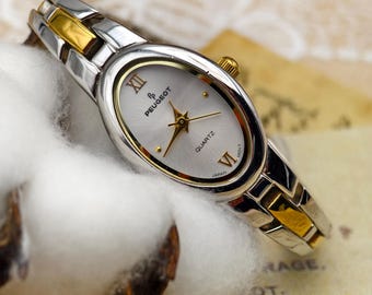 Working Nelsonic Diamond Ladies Wrist Watch 17mm Oval Gold  display picture 1