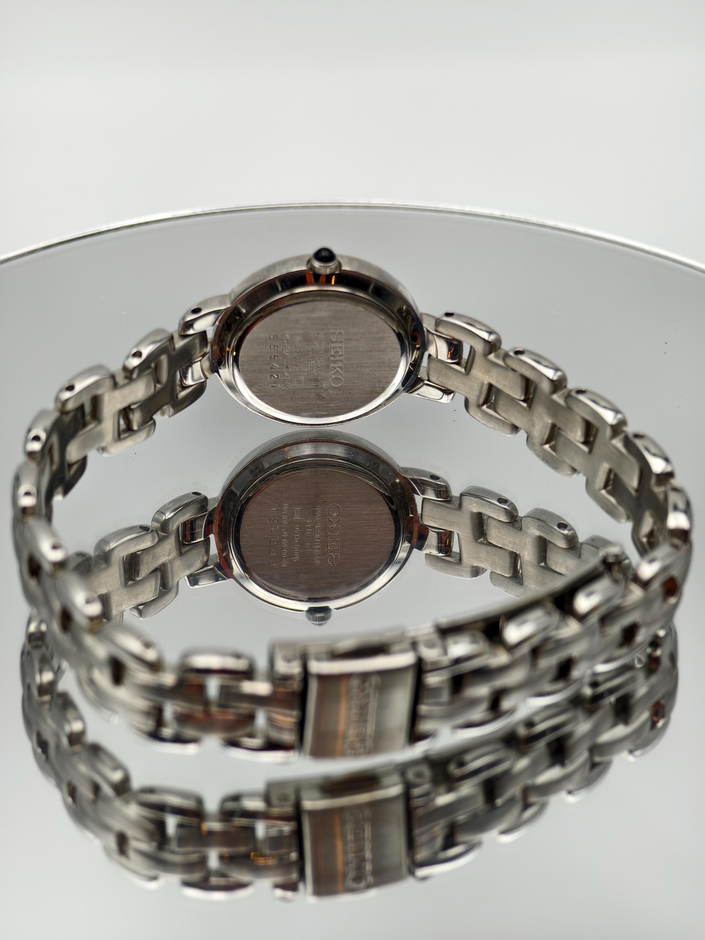 時計 90s archive SEIKO ladies bracelet Watch 90s Women's Wrist Watch Seiko/Vintage watch Quartz Gold