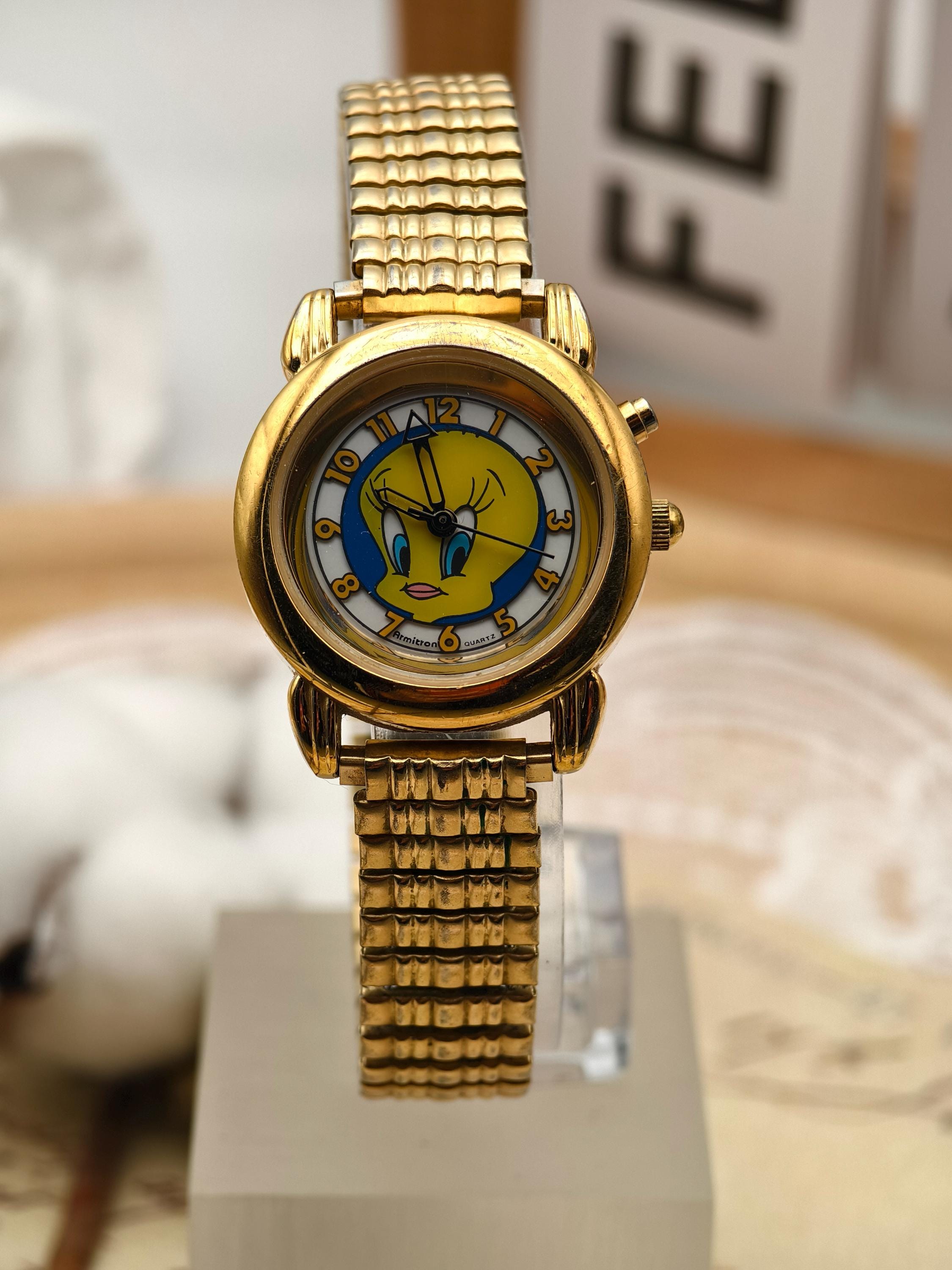 Vintage 1995 Armitron Tweety Bird Gold Tone Ladies Watch  display picture 1