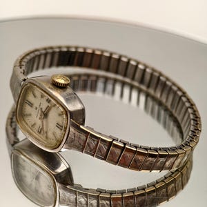 vintage Hamilton Ladies 10K RGP Montre mécanique Bracelet texturé