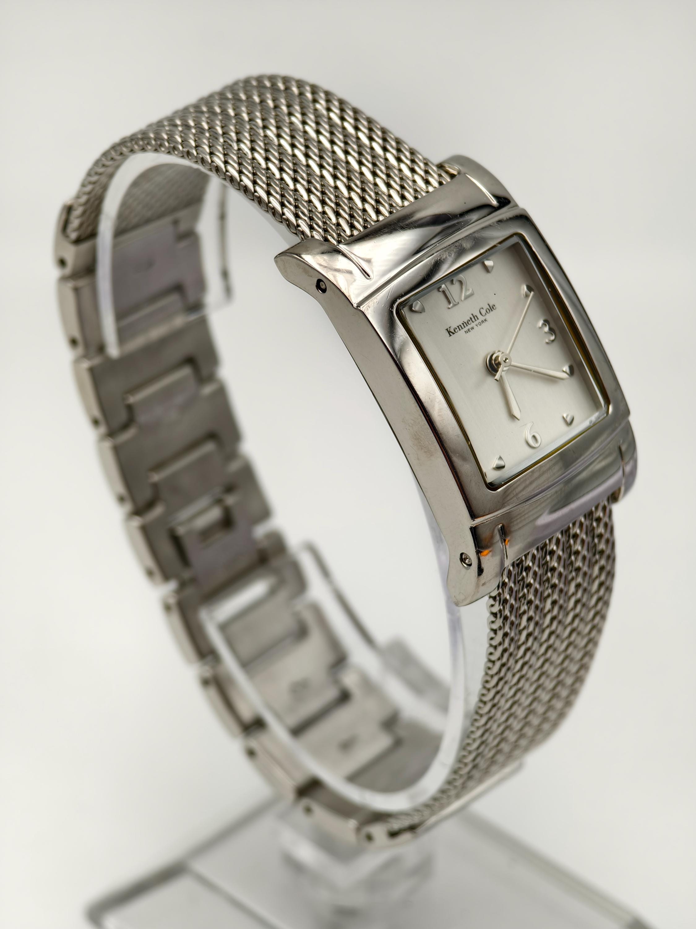 Kenneth Cole Ladies Silver Tone Quartz Watch 21mm 