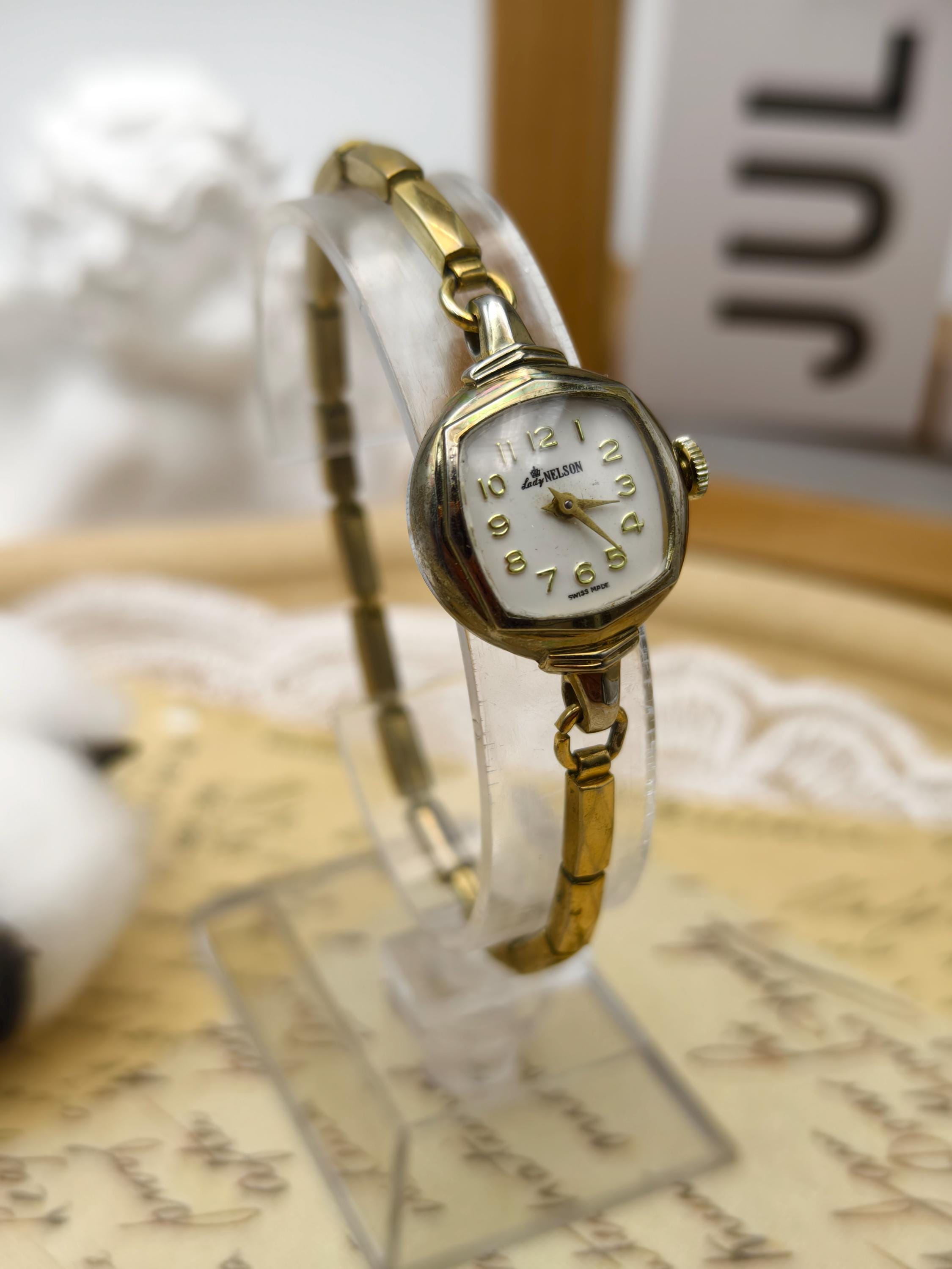 NELSON 自動巻き 腕時計 スイス製ネルソン