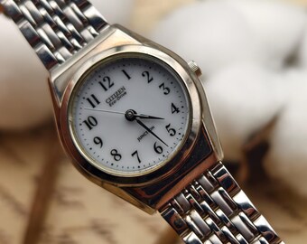 Vintage Citizen Silver & Gold Two Tone Womens Eco-drive  display picture 1