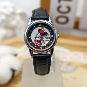 Vtg Lorus Disney World Minnie Mouse Quartz Watch V515-6080 Rotating Hands Black Lorus | Accessories | Vtg Lorus Disney World Minnie Mouse  main image 4