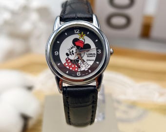 Vintage Rare Mickey Mouse & Minnie Mouse Kissing Black and  display picture 1