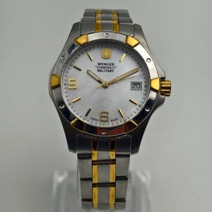 Vintage Wenger Swiss Military Ladies Two-tone Mother of  display picture 1
