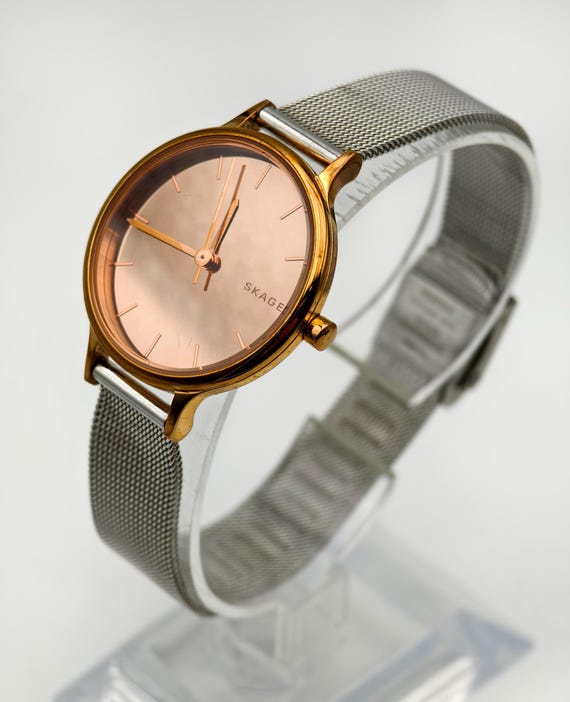 Stainless Steel Skagen Anita Skw2267 Buy Skagen Anita Grey Leather