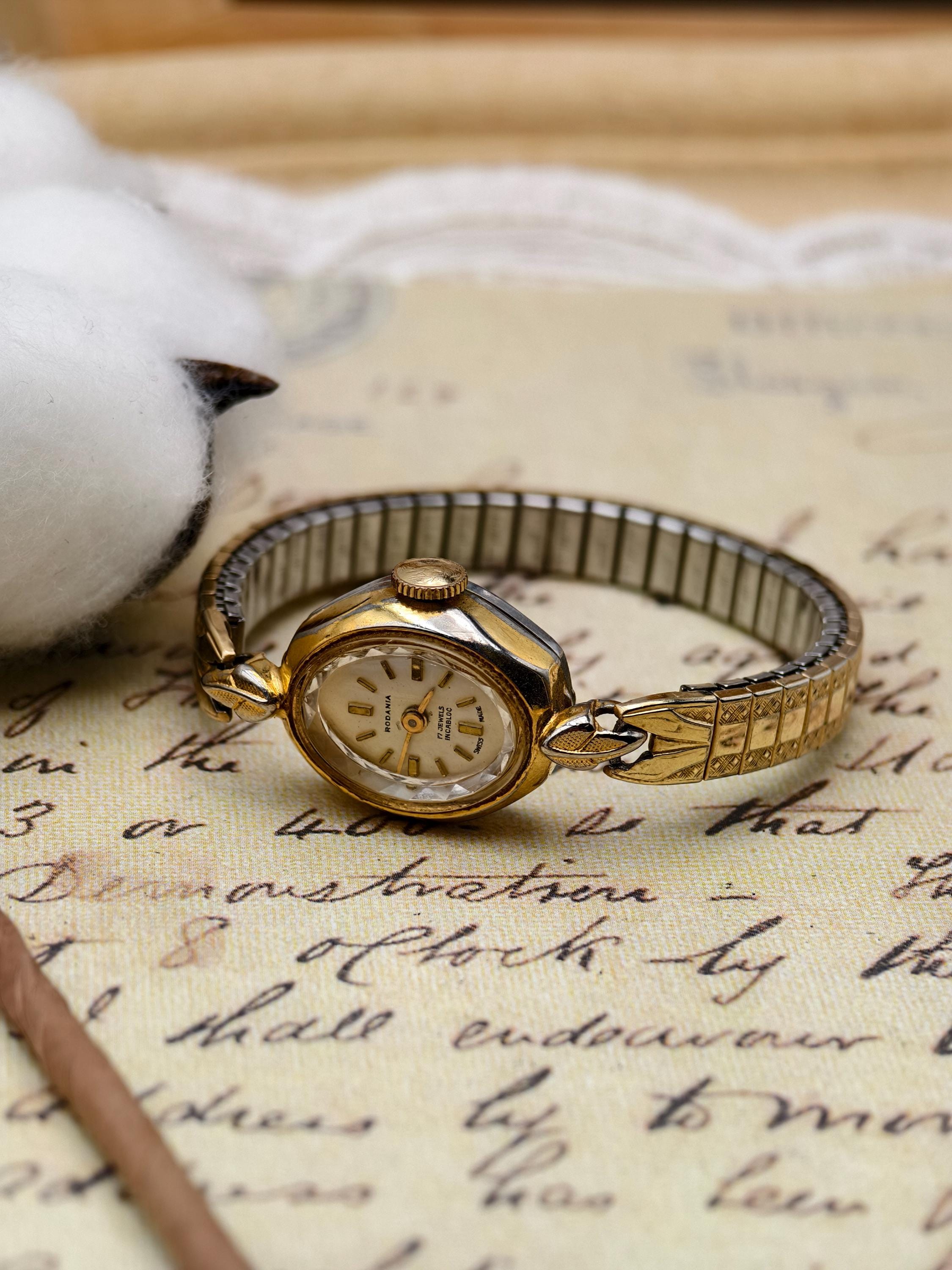 Rodania Ladies Mechanical Watch 17 Jewels Swiss Made Vintage Gold