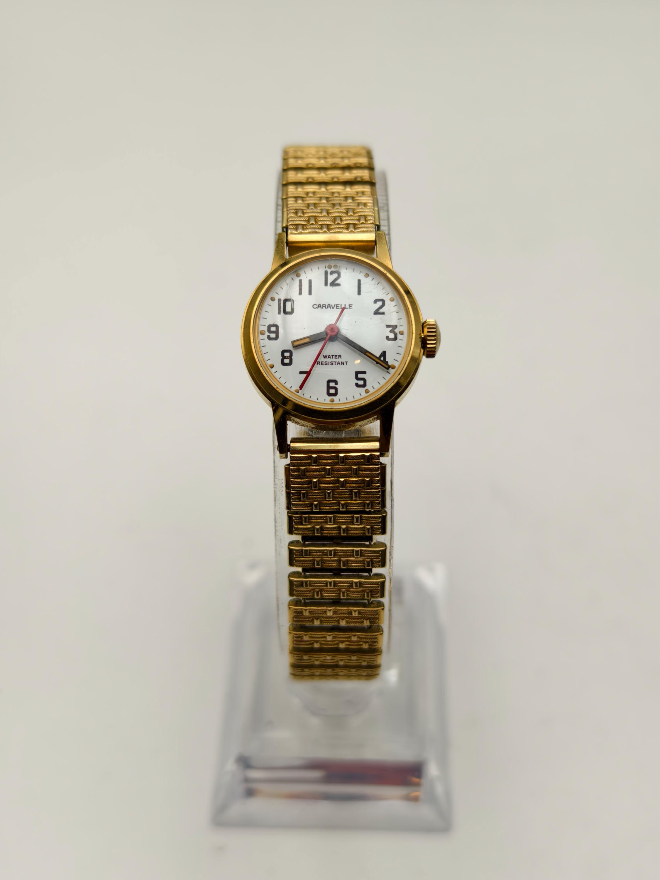 Unique Caravelle N5 1975 Womens Windup Watch - Gold-filled 