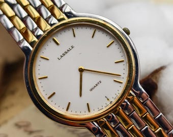 Vintage 1985 [N Mint] Seiko Lassale 1E50-525A Blue 15mm Women's Qz
