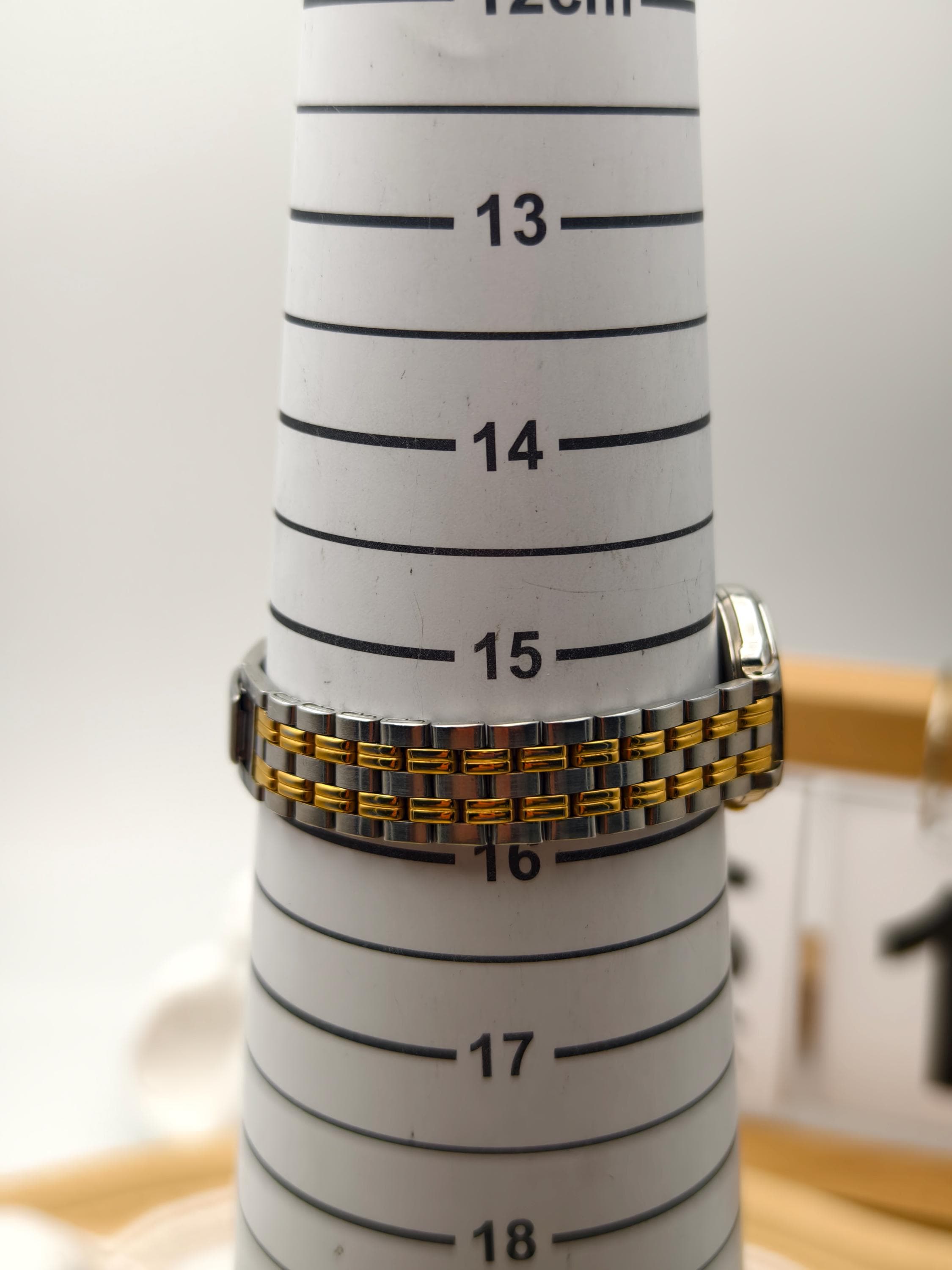 Vintage 1990s Seiko Ladies Quartz Two-tone Watch With Gold Dial