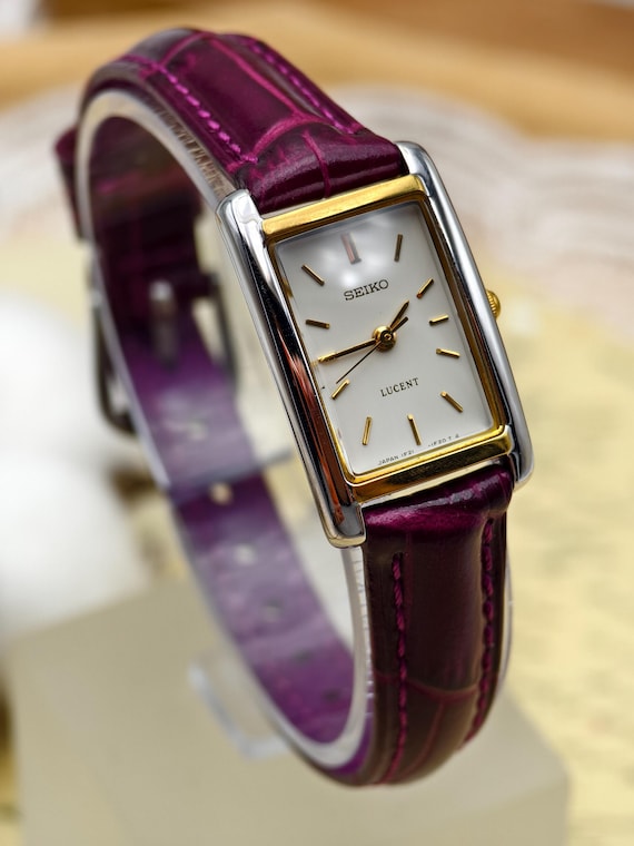 90s SEIKO LUCENT 腕時計 スクエア ツートーン セイコー Vintage Seiko Lucent Ladies Two Tone Quartz Watch Rec… - Gem