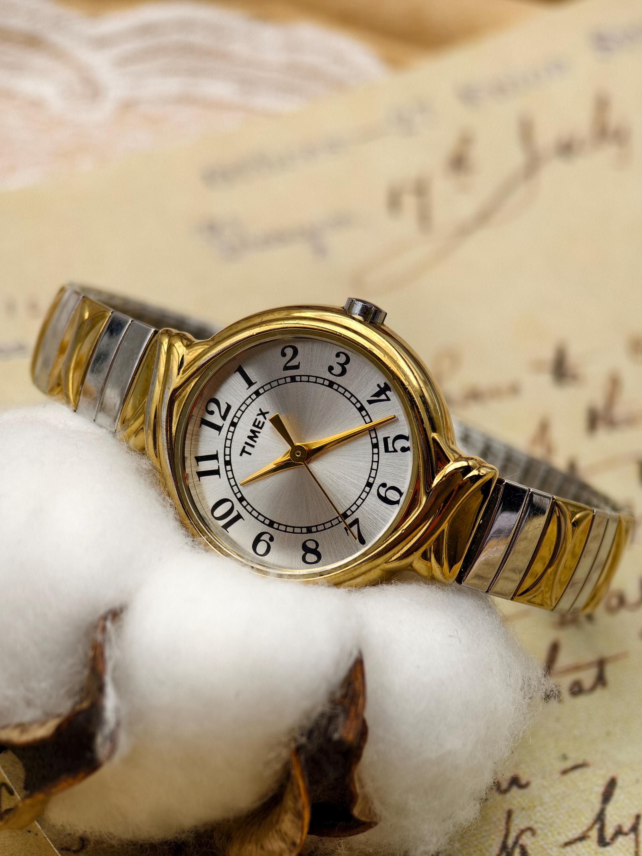 Vintage Quartz Wrist Watches, Expansion Band, Crystal Accented Kessaris Crystal-Accent Expansion Band Ring Watch | HSN main image 3