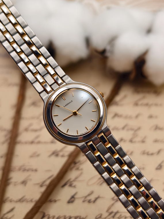 Vintage 1990s Seiko Lassale Ladies Two Tone Quartz Watch  display picture 1