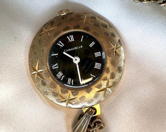 Vintage RITMA Gold Pendant Watch Necklace ,swiss Mechanical