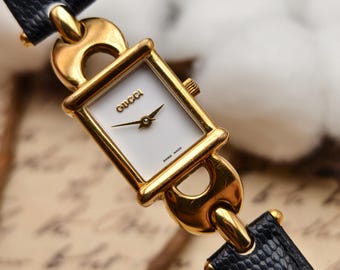 Gucci Vintage Classic 3300.2.L 18K Gold Plated Women's Watch - Etsy
