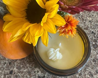 Pure Organic Beeswax Candle - Clean ingredient, non-toxic candles -gifts for her- gifts for him- wax bee & flower charms -NEW HOLIDAY SCENTS