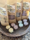 Organic natural 6 oz bag mini shower steamers or 8 pack gift box & steamer dish, gift for her, gift for him, basket filler, shower gifts product logo
