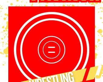 Wrestling Locker or Hotel Room Sign | Digital Download, Printable, and Customizable | Canva Template