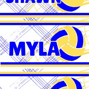 Volleyball Player Locker Sign | Fully Customizable in Canva