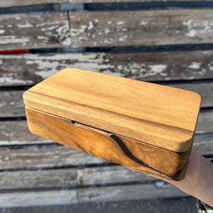Handmade Wooden Jewelry Box Organizer, Unique Gift for Women, Personalized Jewelry Storage, Christmas Gift Idea, Keepsake Box