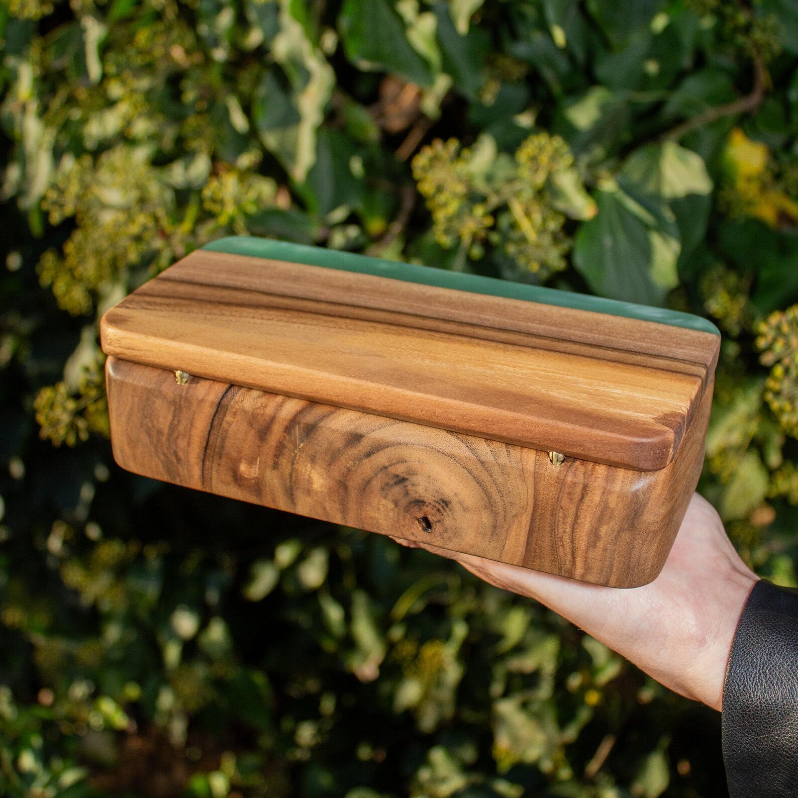 Expoxy Box Handmade Wooden Jewelry Box With Epoxy Resin Inlay Personalized Storage ...