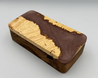 Handmade Jewelry Box, Rustic Wooden Keepsake for Mom, Wife, or Daughter – Unique Gift & Jewelry Storage Solution